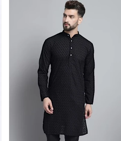 JOMPERS | Embroidered Mandarin-Collar Kurta