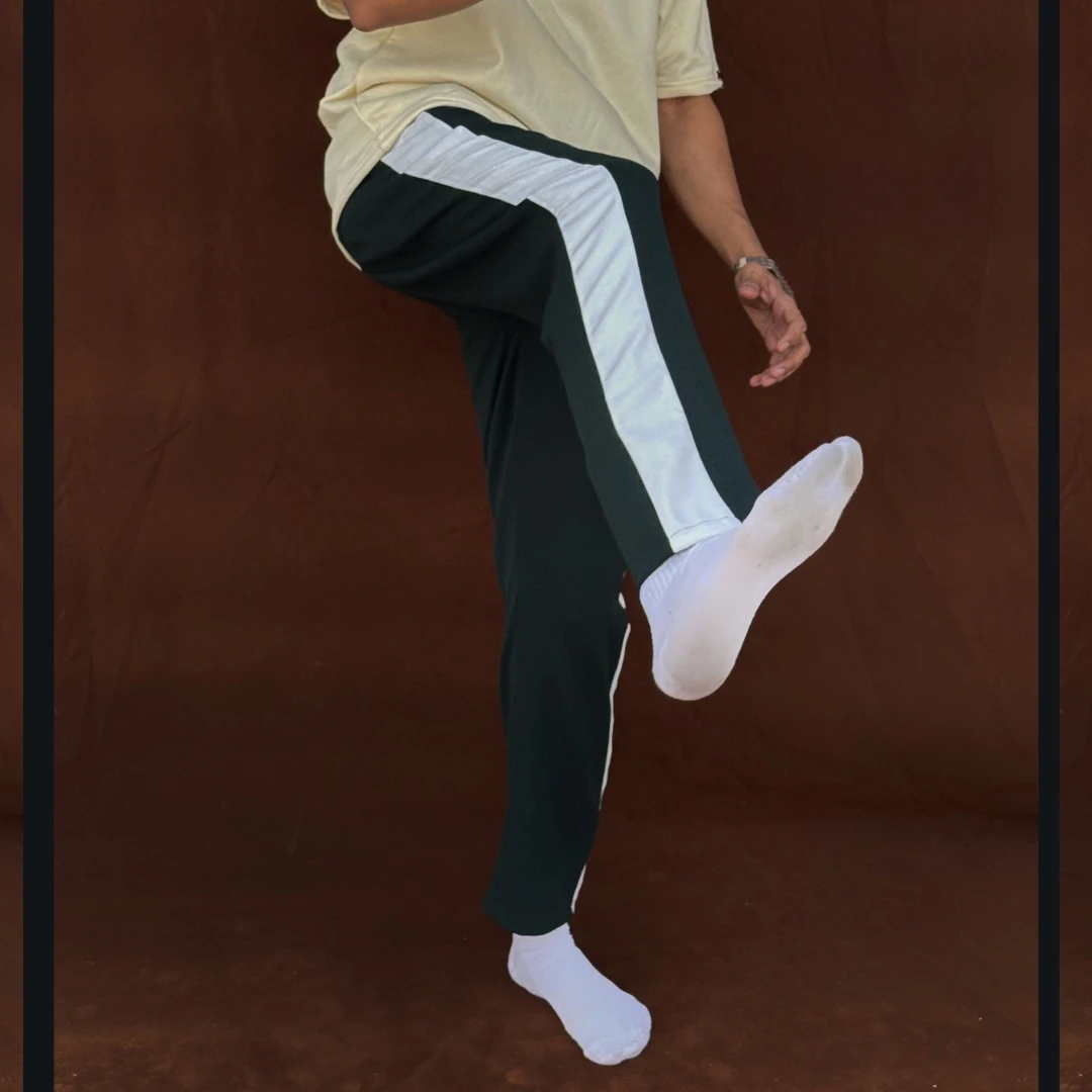 Casual Elegance | Bottle Green Baggy Pant