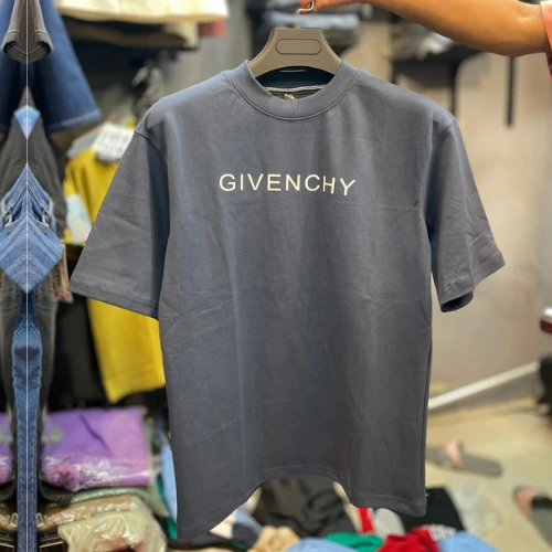 GIENCHY Printed | Light Black Colour Cotton DropShoulder T-Shirt for Men