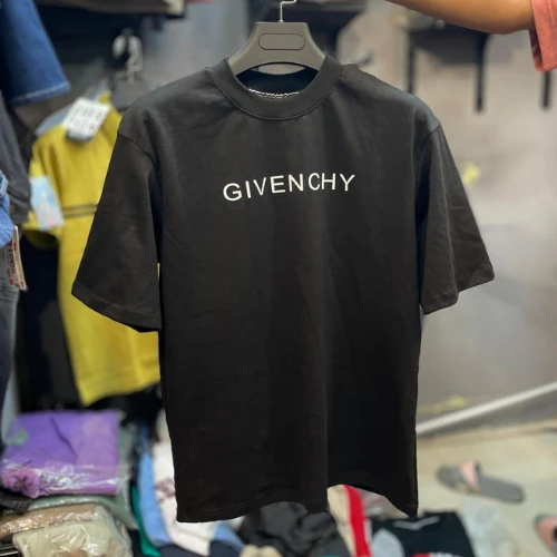 GIENCHY Printed | Black Colour Cotton DropShoulder T-Shirt for Men